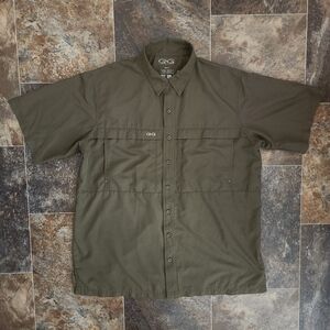 GameGuard Shirt Mens XL Green King Ranch Fishing Outdoor Vented Performance Mesh
